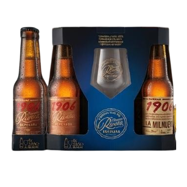 CERVEZA E.GALICIA PACK RIVERA REPOSADA + COPA (4B)