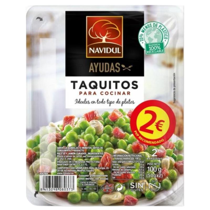 JAMON TAQUITOS NAVIDUL C/38838 EST/100 GR