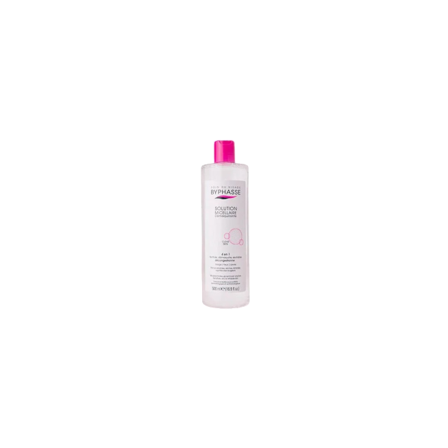 AGUA MICELAR BYPHASSE PIEL SENSIBLE 4 EN1 B/500 ML
