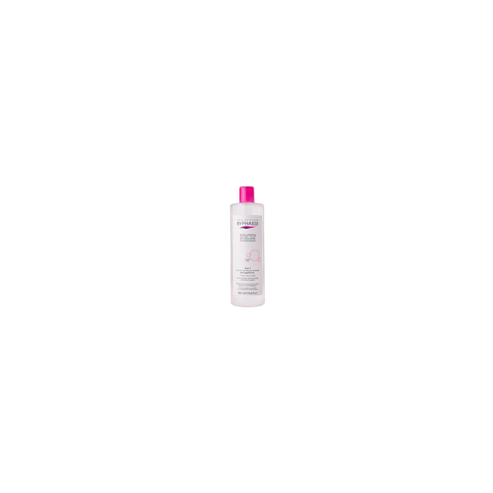 AGUA MICELAR BYPHASSE PIEL SENSIBLE 4 EN1 B/500 ML