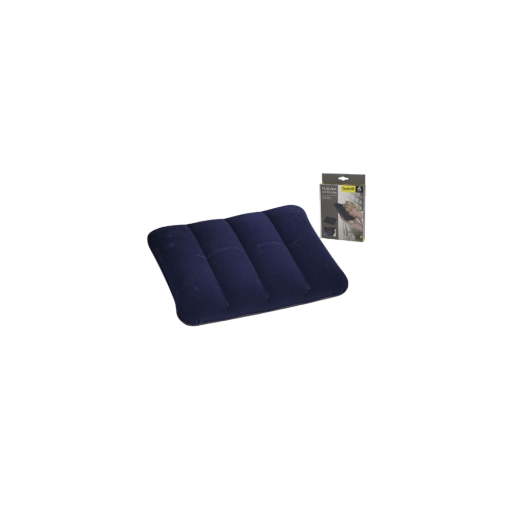ALMOHADA HINCHABLE FLOCADA 53X37CM UNIDAD