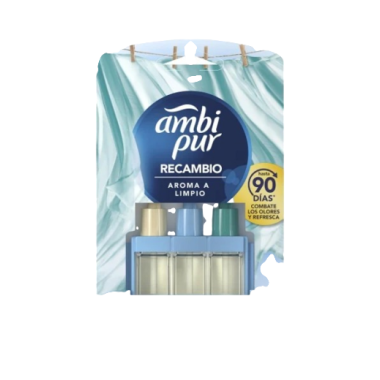 AMBIENTADOR AMBIPUR ELECTRICO AROMA LIMPIO RECAMB