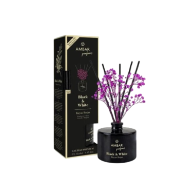 AMBIENTADOR AMBAR MIKADO B&W BAYAS ROJAS B/40ML