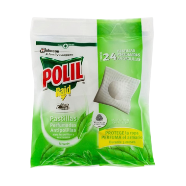 ANTIPOLILLAS POLIL RAID TE VERDE B/24 UNIDADES