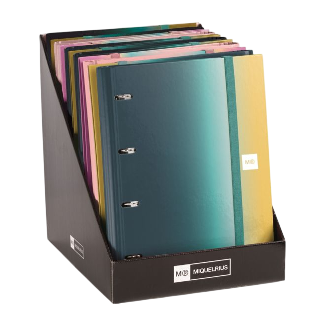 PP CARPETA MR 4 ANILLAS Fº C/RECAMBIO COLOR UD