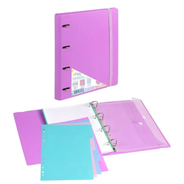 PP CARPETA CARPEB 4 ANILLAS Fº C/RECAMBIO COLOR UD