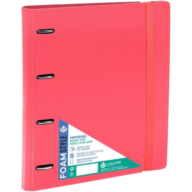 PP CARPETA CARPEB 4 ANILLAS Fº C/RECAMBIO COLOR UD