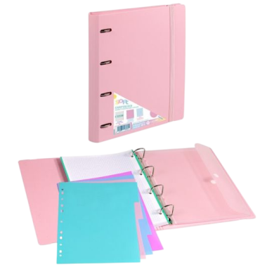 PP CARPETA CARPEB 4 ANILLAS Fº C/RECAMBIO COLOR UD