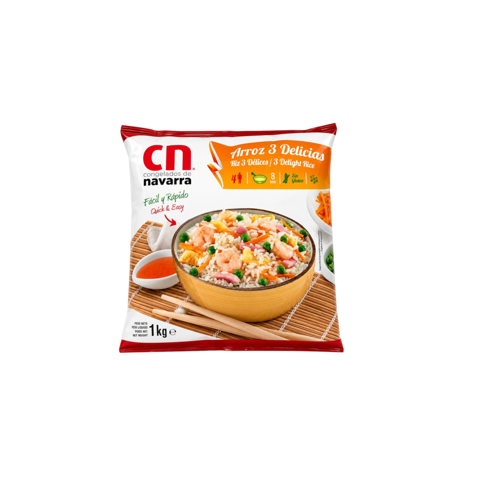 ARROZ 3 DELICIAS TORTILLA CONGELADO NAVARRA B/450G