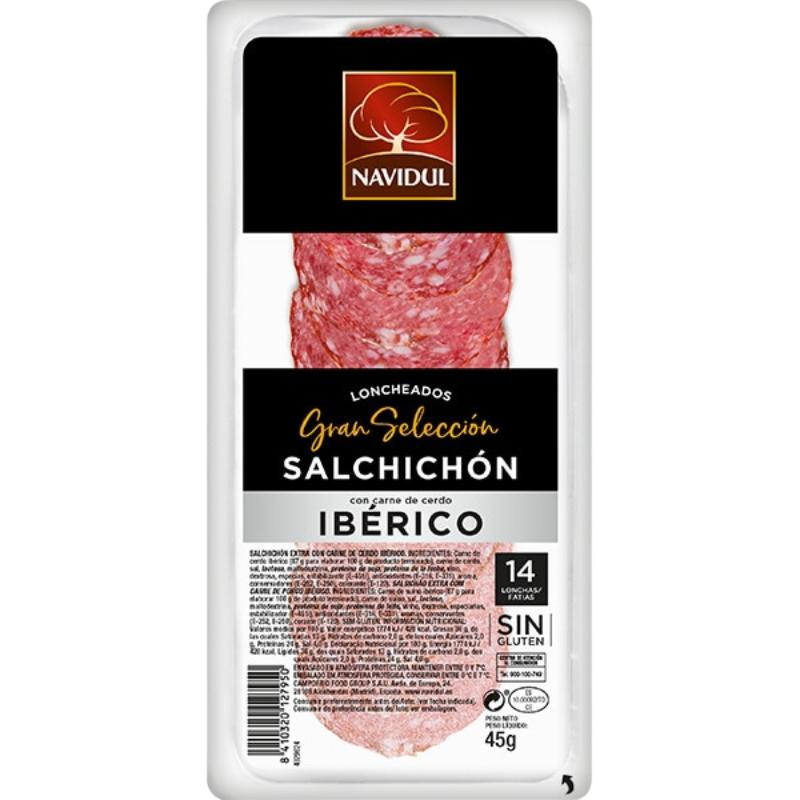 SALCHICHON LONCH IBERI NAVIDUL B/45 GR C/31327(1€)