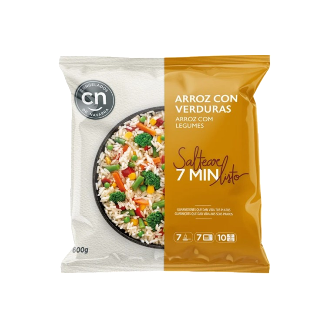 ARROZ CON VERDURAS CONGELADO C.NAVARRA B/600 GR