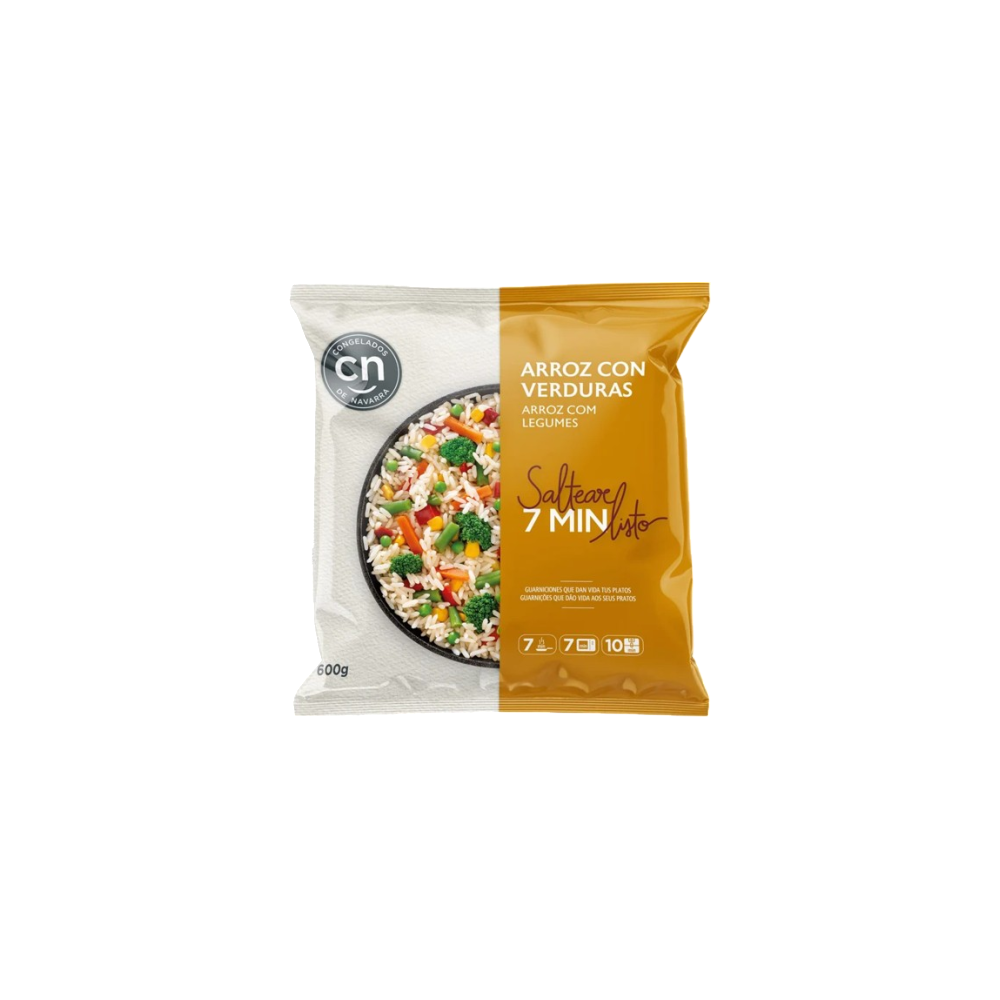 ARROZ CON VERDURAS CONGELADO C.NAVARRA B/600 GR