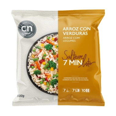 ARROZ CON VERDURAS CONGELADO C.NAVARRA B/600 GR