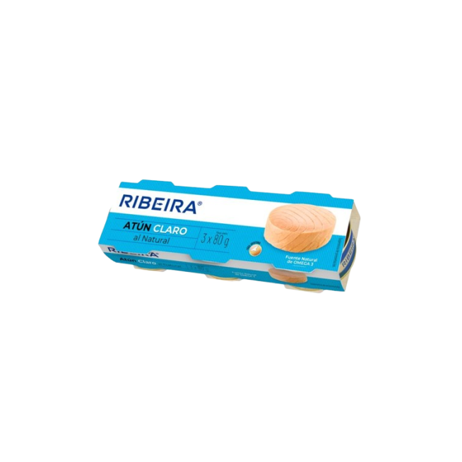ATUN RIBEIRA CLARO NATURAL 56 GR PACK-3 UD