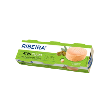 ATUN RIBEIRA A/OLIVA 52 GR PACK-3 UD