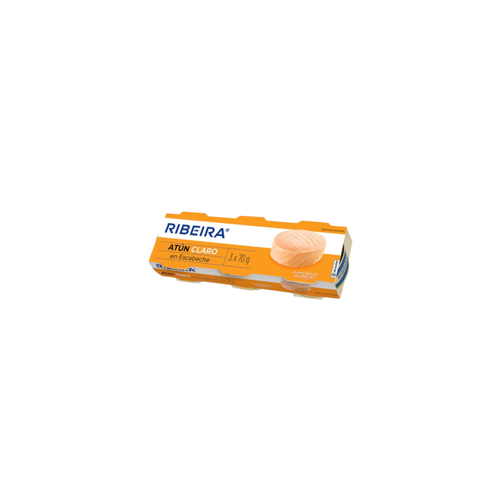 ATUN RIBEIRA CLARO ESCABECHE 52 GR PACK-3 UD
