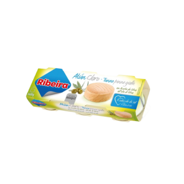 ATUN RIBEIRA CLARO A/OLIVA R/SAL 52 GR PACK-3 UD