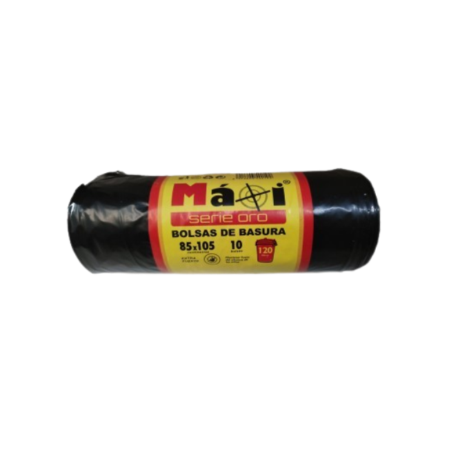 B/BASURA 85X105 S/ASA MAXI SERIE ORO B/10UD