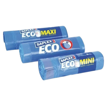 B/BASURA 55X60 AUTOCIERRE MIHOGAR 30L AZUL P/15 UD