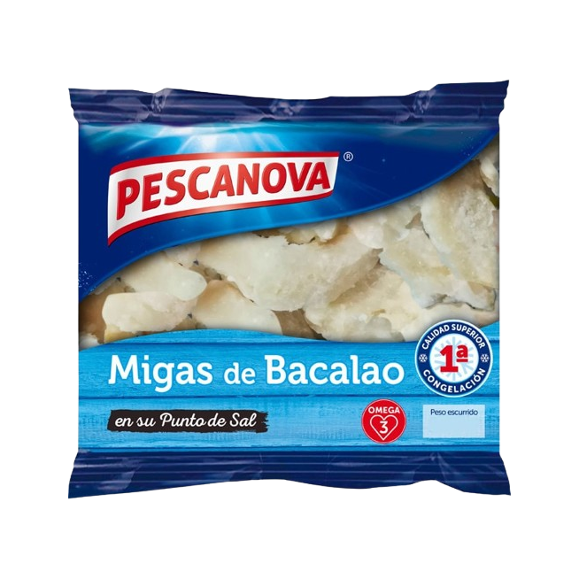 BACALAO PESCANOVA MIGAS AL PUNTO DE SAL P/900 GR