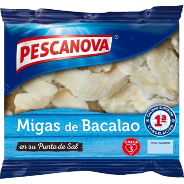 BACALAO PESCANOVA MIGAS AL PUNTO DE SAL P/900 GR