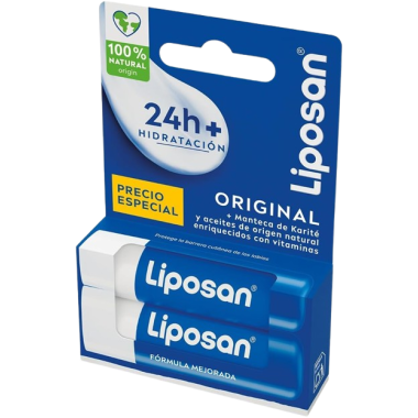 BALSAMO LABIAL LIPOSAN ORIGINAL PACK-2 UD