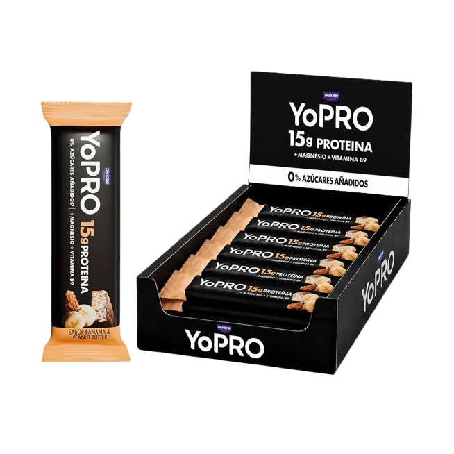 DANONE YOPRO BARRITA PEANUT/PLATANO  B/45GR