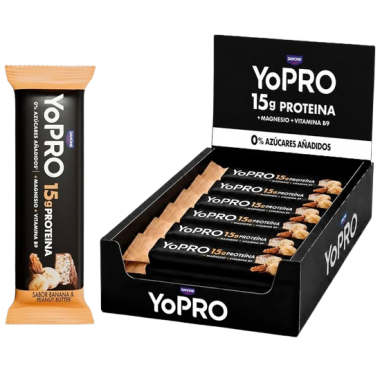 DANONE YOPRO BARRITA PEANUT/PLATANO  B/45GR