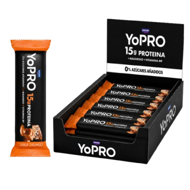 DANONE YOPRO BARRITA CARAMELO B/45GR