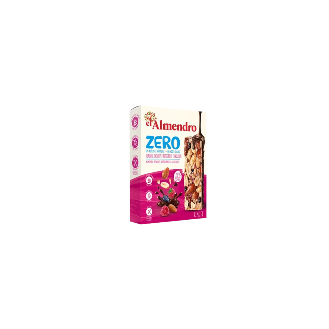 CEREALES BARRITA EL ALMENDRO ZERO F/ROJOS P/4 UD
