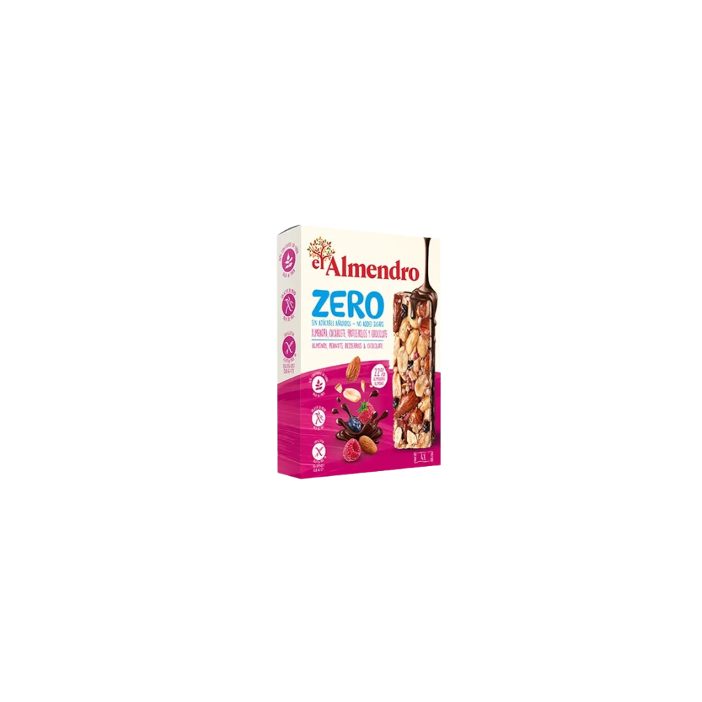 CEREALES BARRITA EL ALMENDRO ZERO F/ROJOS P/4 UD