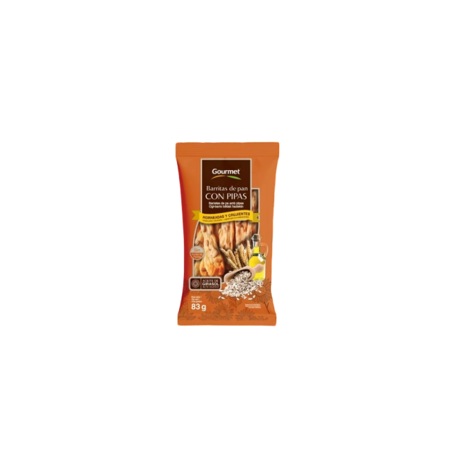 PAN BARRITA GOURMET CON PIPAS B/83 GR