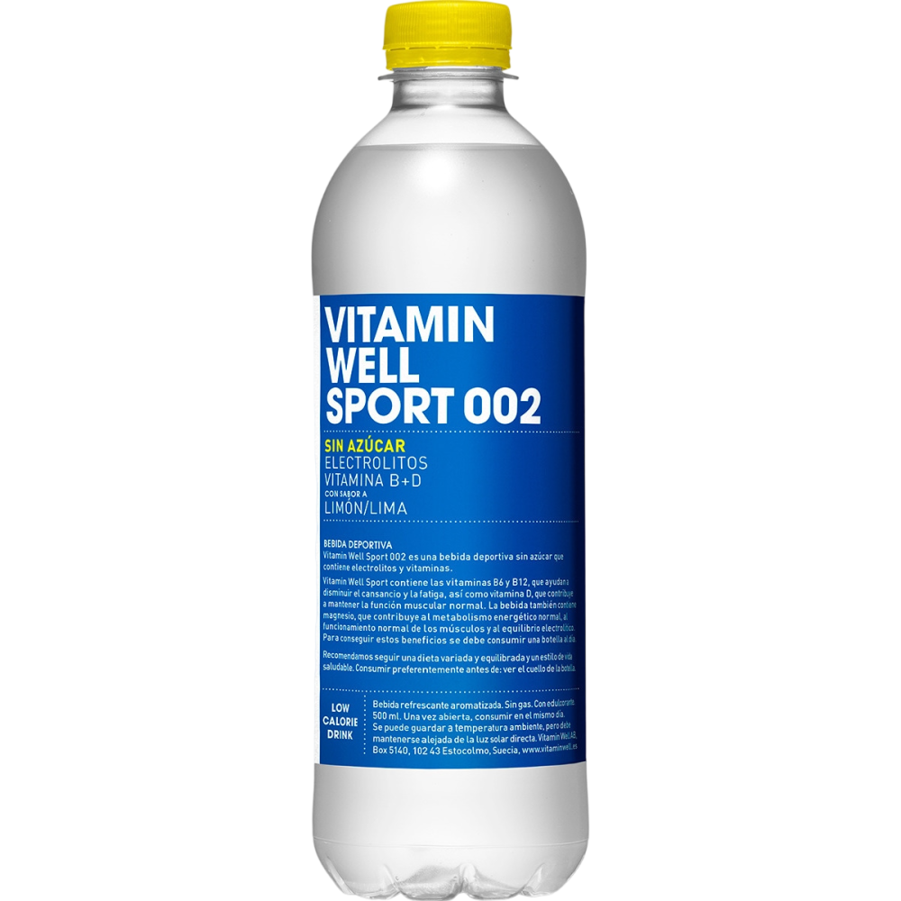 BEBIDA VITAMIN WELL SPORT 002 LIMON/LIMA B/500ML