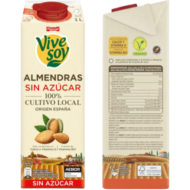 VIVESOY BEBIDA DE ALMENDRAL S/A BRICK-1 L