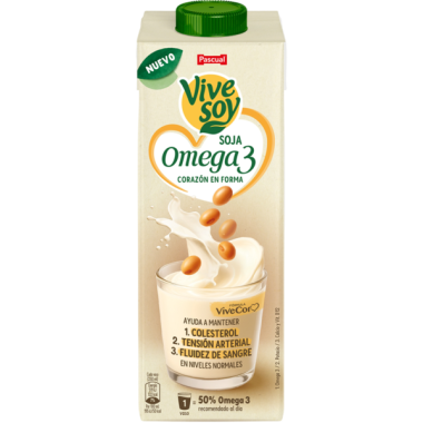 VIVESOY BEBIDA DE SOJA OMEGA 3  PASCUAL B/1 L