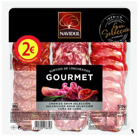 SURTIDO GOURMET LONCHA NAVIDUL C/3870 B/90 GR