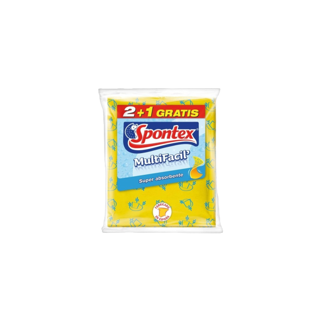 BAYETA SPONTEX MULTIFACIL PACK-3 UD