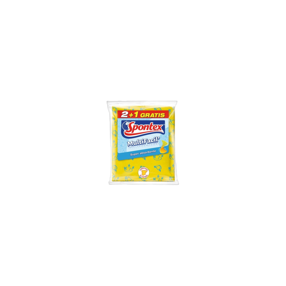 BAYETA SPONTEX MULTIFACIL PACK-3 UD