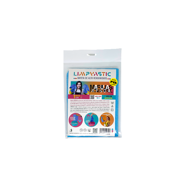 BAYETA MICROFIBRAS AZUL LIMPVASTIC PACK/1 UD.