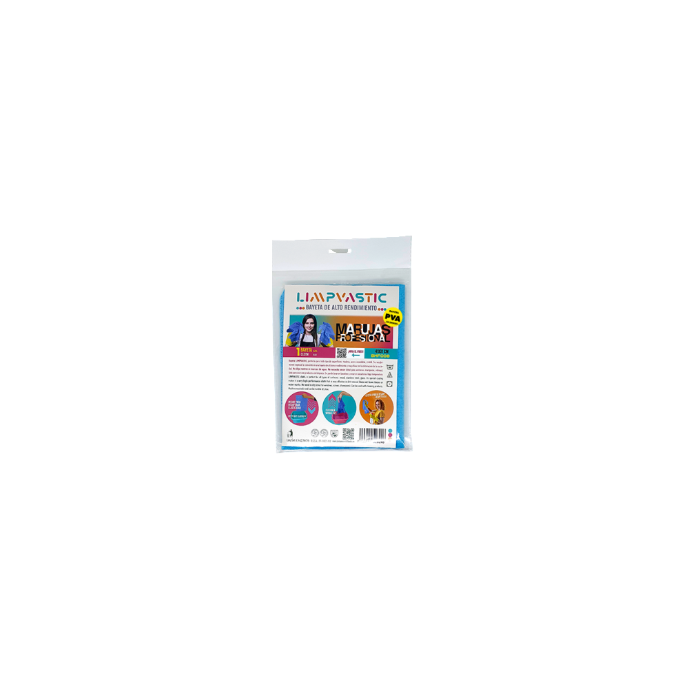 BAYETA MICROFIBRAS AZUL LIMPVASTIC PACK/1 UD.