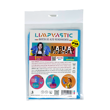 BAYETA MICROFIBRAS AZUL LIMPVASTIC PACK/1 UD.