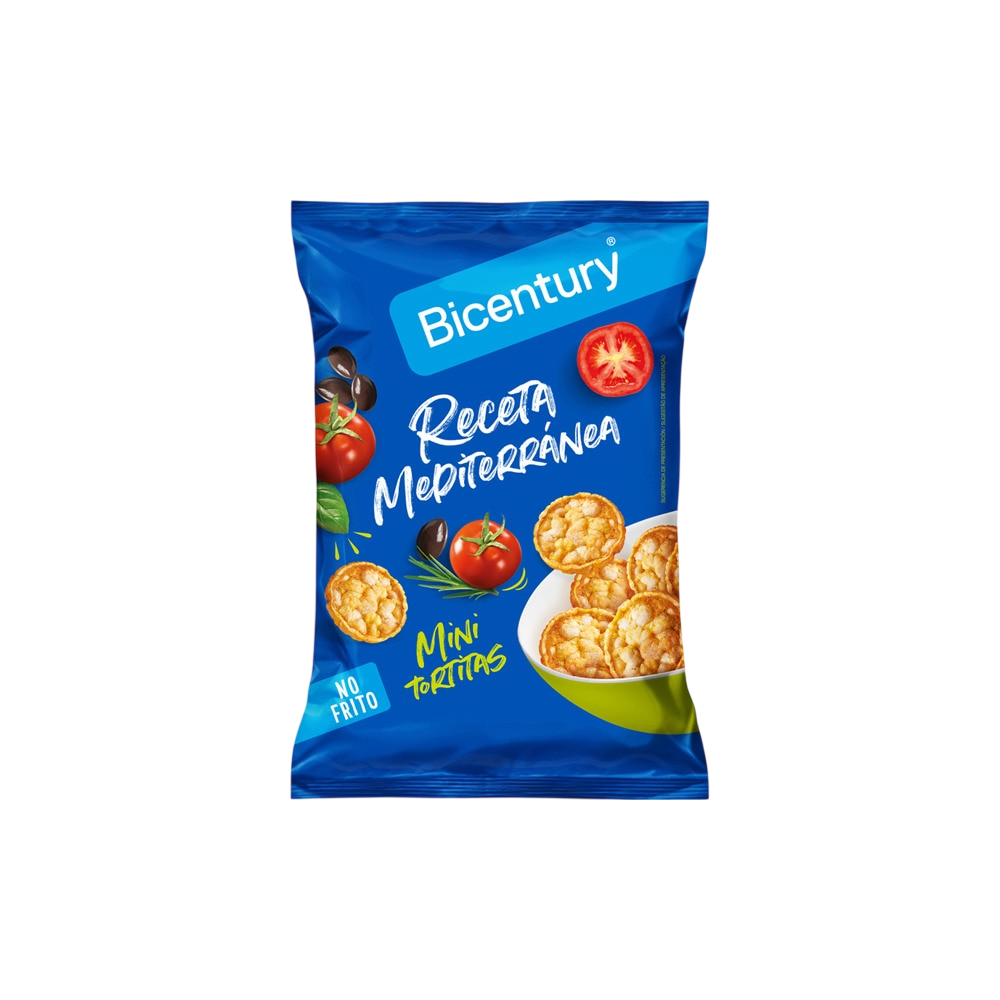 BICENTURY MINI TORTITAS MEDITERRANEAS B/70 GR
