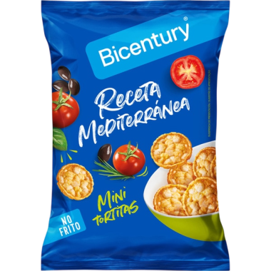 BICENTURY MINI TORTITAS MEDITERRANEAS B/70 GR
