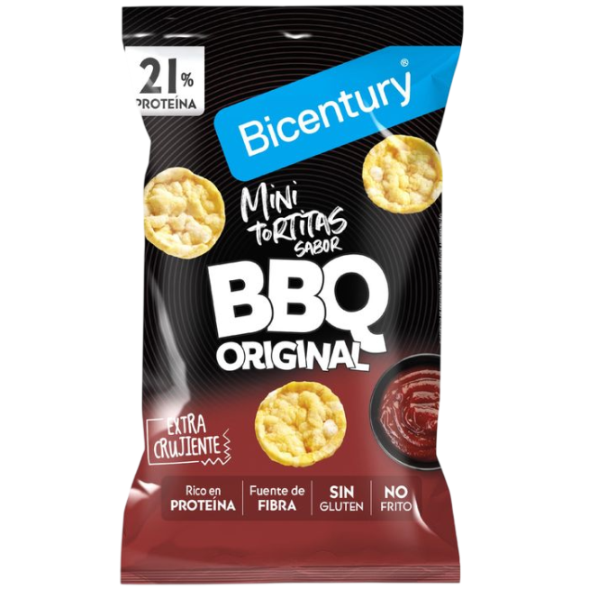 BICENTURY MINI TORTITAS PROTEINA BBQ B/60 GR