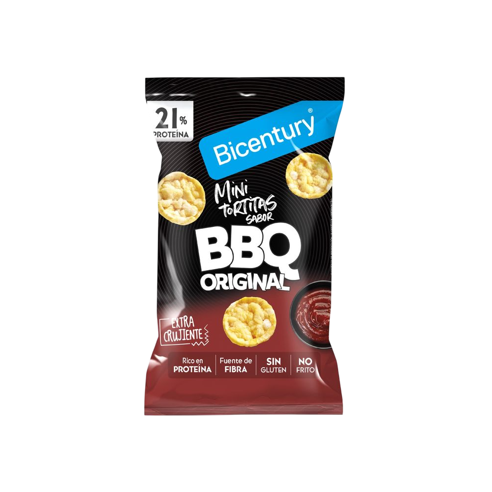 BICENTURY MINI TORTITAS PROTEINA BBQ B/60 GR