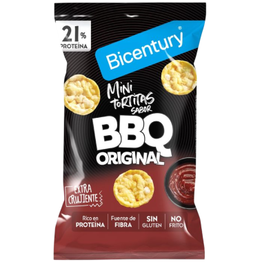 BICENTURY MINI TORTITAS PROTEINA BBQ B/60 GR