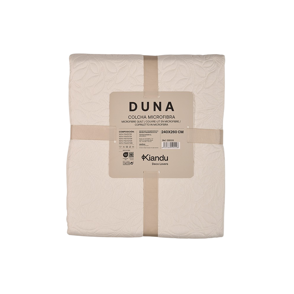 COLCHA BOUTI DUNA 240X260 CRUDO UNIDAD