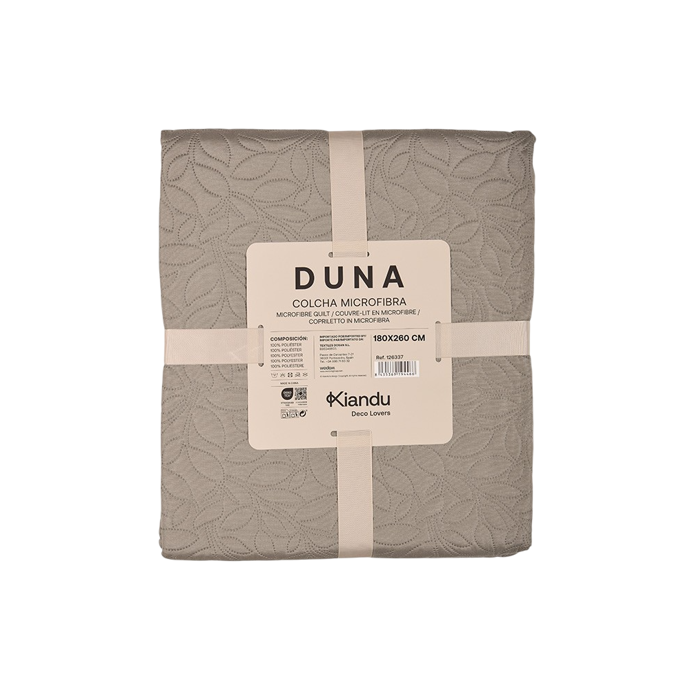 COLCHA BOUTI DUNA 180X260 ALMENDRA UNIDAD