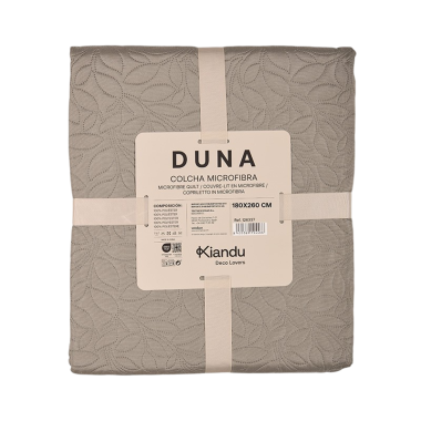 COLCHA BOUTI DUNA 180X260 ALMENDRA UNIDAD