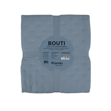COLCHA BOUTI DAYLI 240X250 INDIGO UNIDAD